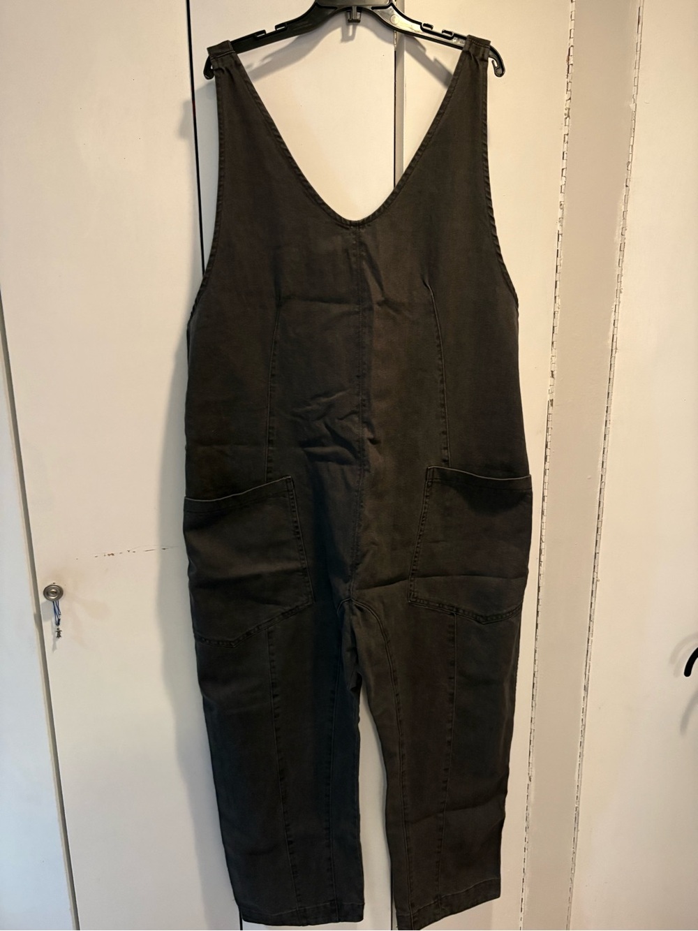 We The Free Charcoal Utility Overalls in Dark Gray